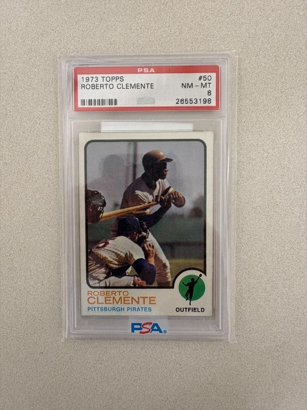 1973 Topps #50 Bob Roberto Clemente PSA 8 NMMT Pirates Superstar!