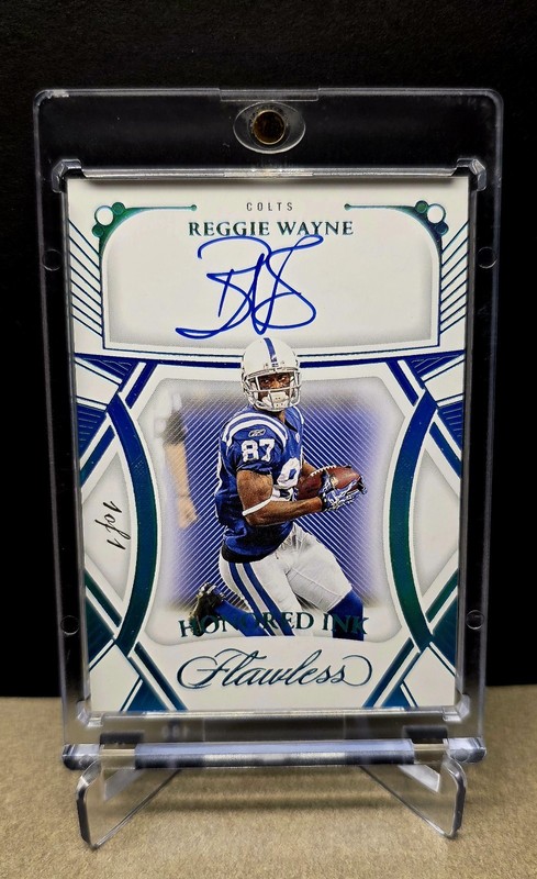 2024 Panini Flawless Honored Ink Reggie Wayne Auto 1/1 Platinum Colts