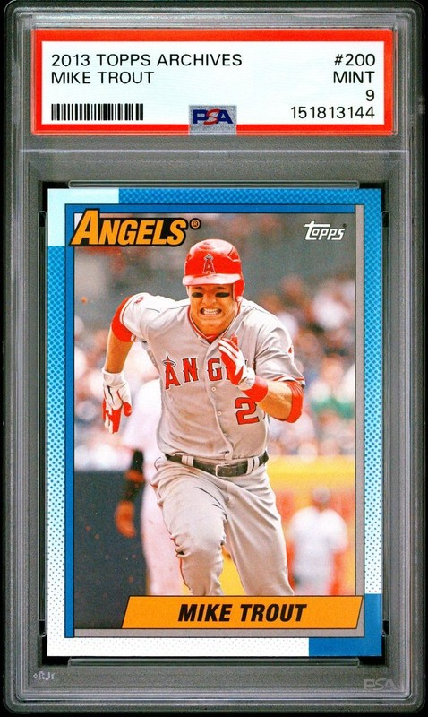 2012 Topps Archives #200 Mike Trout PSA 9