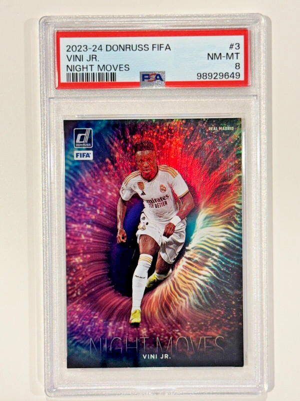 2023-24 Donruss Vinicius Vini Jr. Night Moves Case Hit SSP Real Madrid #3 PSA