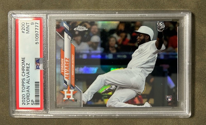 2020 Topps Chrome Yordan Alvarez SP PSA 9 ⚾️