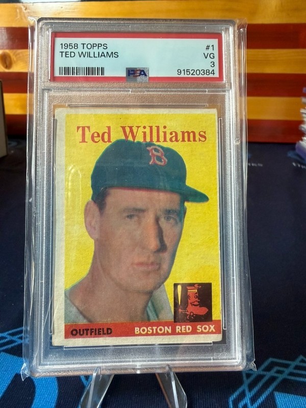 1958 TOPPS TED WILLIAMS #1 PSA 3 VG