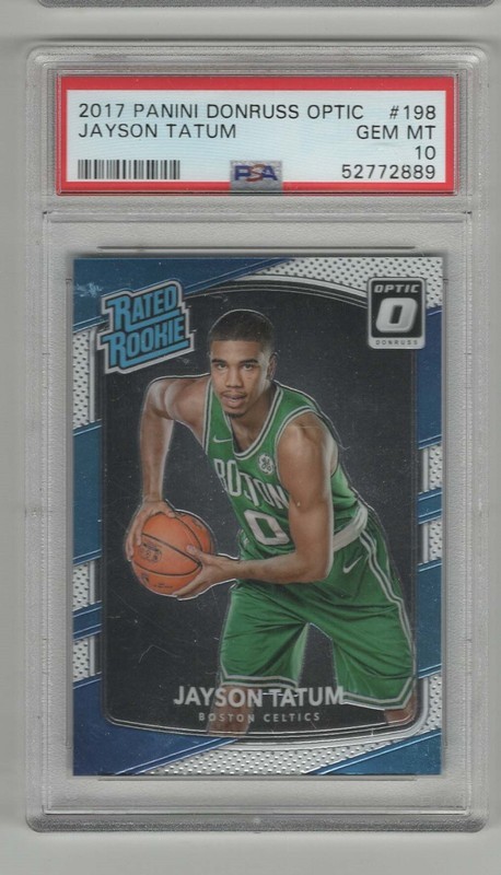 JAYSON TATUM RC 2017-18 PANINI OPTIC #198 PSA 10