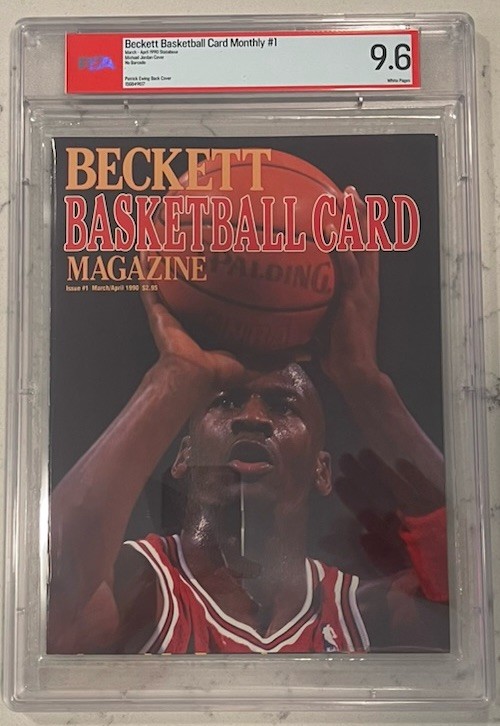 Michael Jordan Mar-Apr 1990 Beckett Basketball Issue #1 PSA 9.6 FIRST COVER 🏀🔥