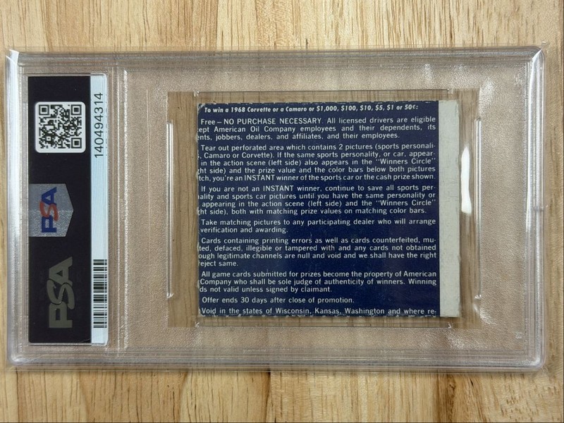 1968 American Oil Right Side - $1 Babe Ruth PSA 4 New York Yankees view 2