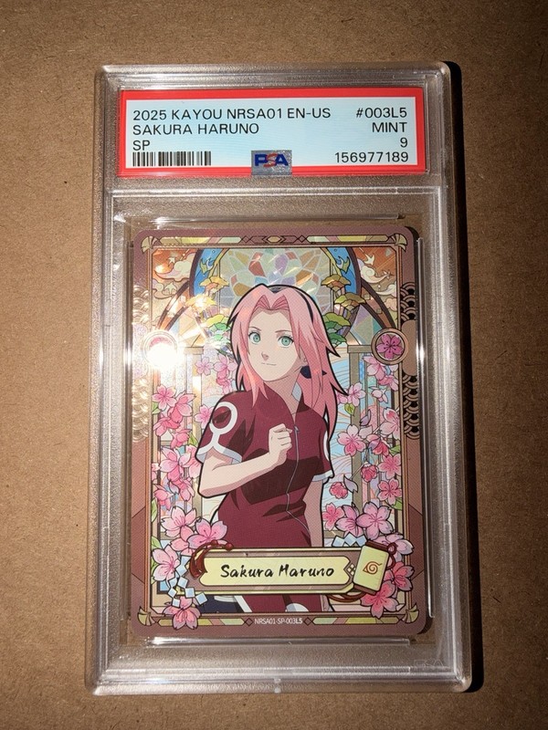 KAYOU Naruto Sakura Haruno SP Holo EN NRSA01 #003L5 PSA 9 2025
