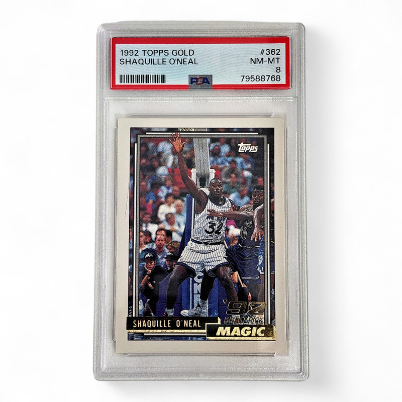 1992 Topps Gold Shaquille O'Neal #362 Graded NM-MT PSA 8