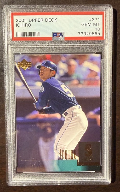 2001 Upper Deck #271 Ichiro Suzuki RC Rookie PSA 10 GEM MINT Seattle Mariners