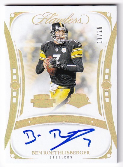 2024 Flawless BEN ROETHLISBERGER Flawless Champions Auto 17/25 - Steelers