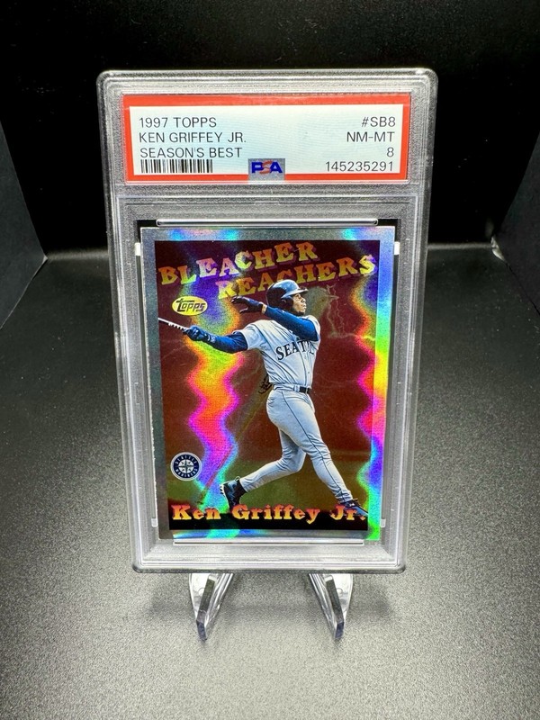 1997 Topps Season's Best Bleacher Reachers Ken Griffey Jr PSA 8