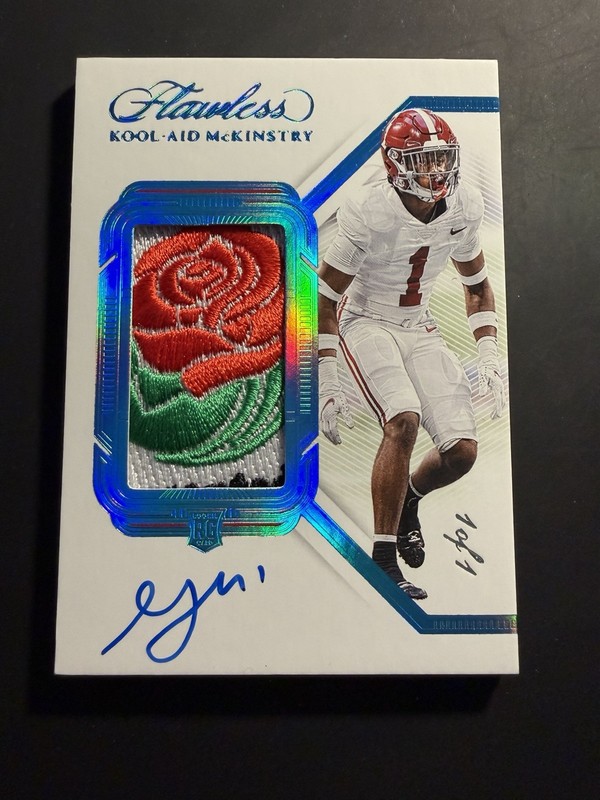 2024 Flawless Kool-Aid McKinstry 1/1 RPA Rose Patch Auto Platinum Alabama