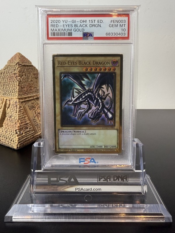 PSA 10 Red-Eyes Black Dragon MAGO-EN003 Maximum Gold Premium Gold Rare