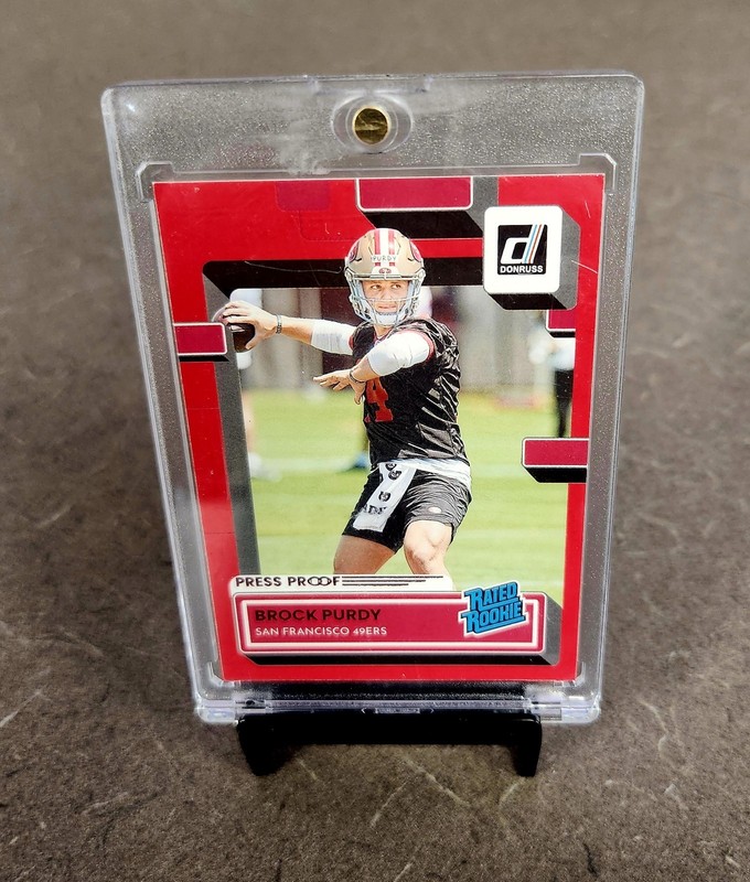 2022 Donruss Rated Rookie Brock Purdy #374 Red Press Proof 49ers RC