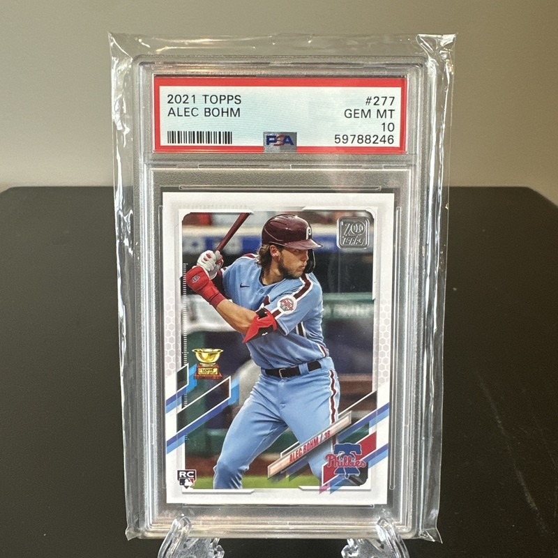 2021 Topps Alec Bohm RC Rookie All-Star #277a Phillies PSA 10 GEM MINT