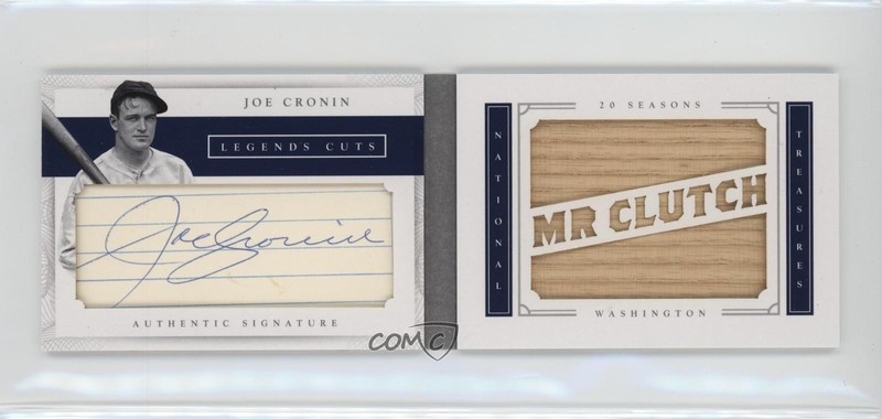 2016 Panini National Treasures Nickname Bat 2/5 Joe Cronin Auto HOF 1rt7