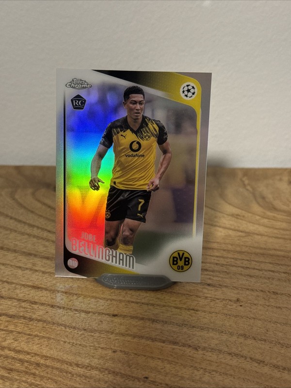 2025-26 Topps Chrome UEFA Jobe Bellingham #5 Refractor RC Rookie Dortmund