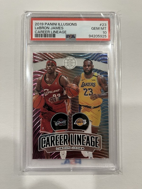 2019-20 Panini Illusions LeBron James Career Lineage PSA 10 GEM MINT 💎 Lakers