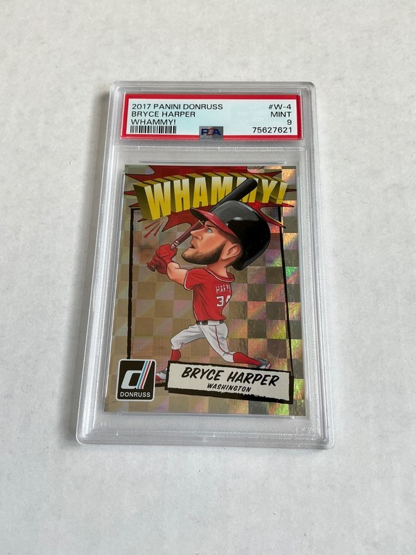 2017 Panini Donruss Whammy Bryce Harper #W4 SP Case Hit PSA 9 Mint view 1