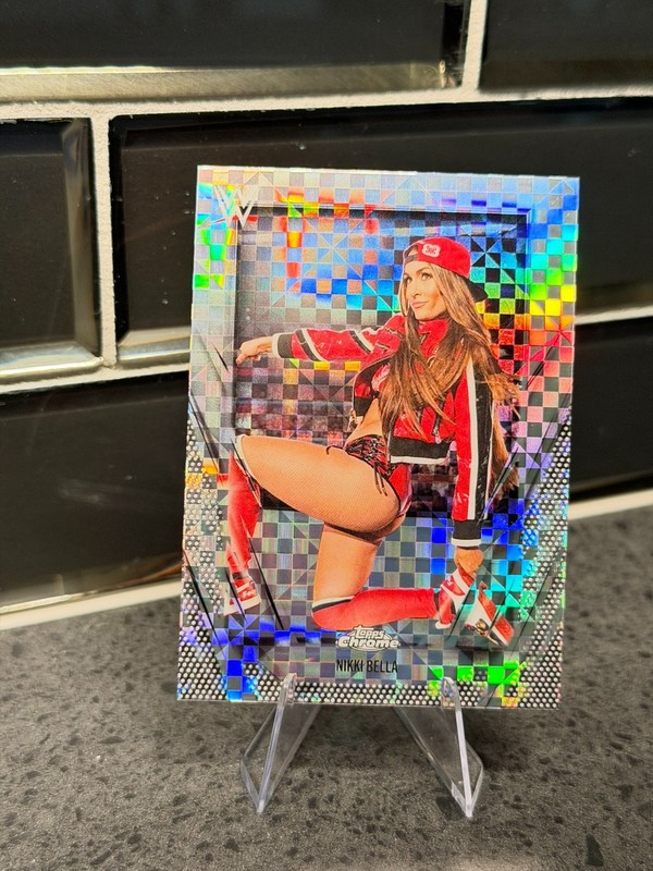 2026 WWE Topps Chrome X-Fractor #194 Nikki Bella, Raw
