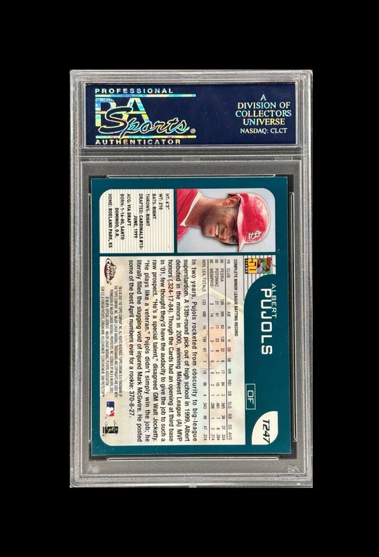 💎2001 ALBERT PUJOLS TOPPS CHROME TRADED ROOKIE RC PSA 9 MINT 💎 view 2