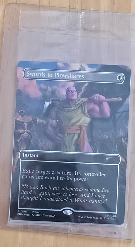 Thanos Magic the Gathering Swords to Plowshares PSA Card - NEW Ready to Ship