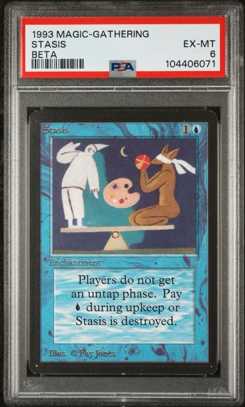 Beta Stasis Magic the Gathering Limited Edition MTG PSA EX-MT