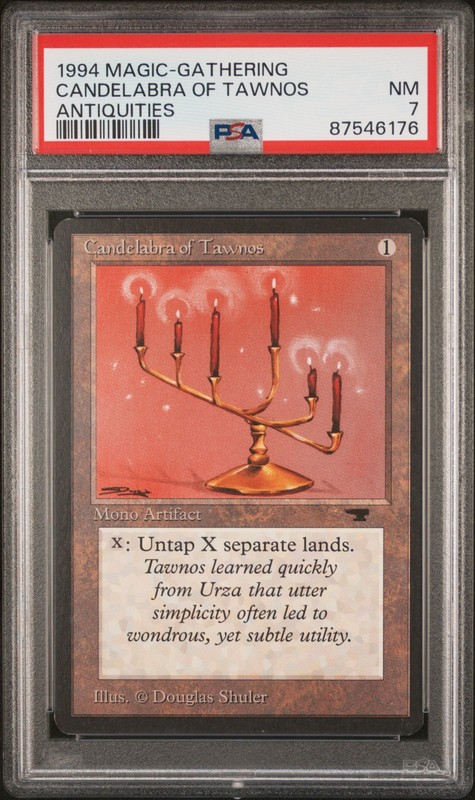MTG Candelabra of Tawnos - Antiquities - PSA 7 NM - Graded Magic The Gathering 