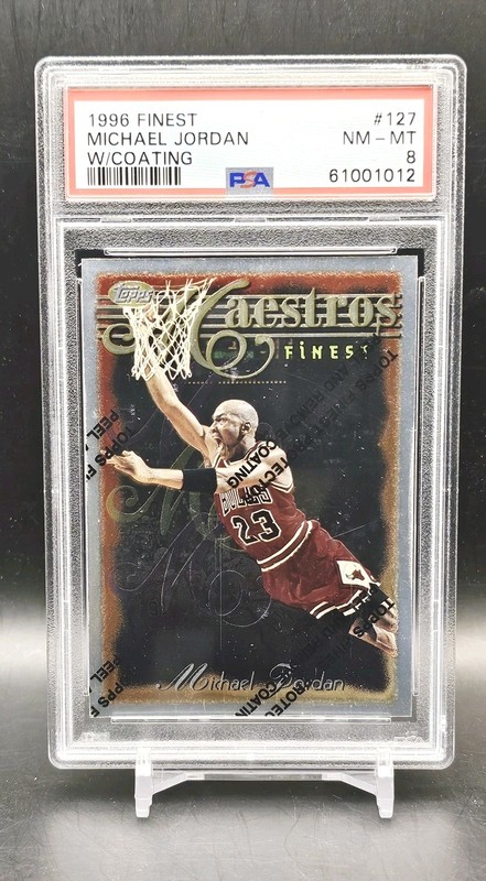 Michael Jordan 1996 Topps Finest PSA 8 Maestros #127 NM-MT W/Coating