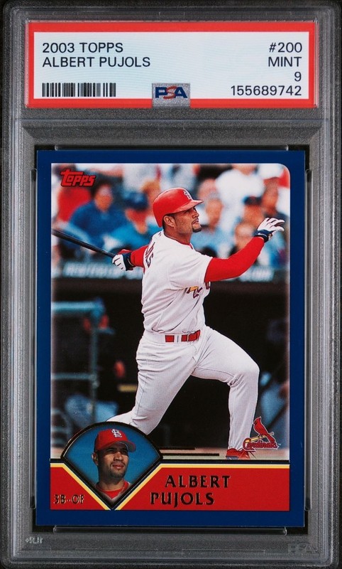 2003 Topps #200 Albert Pujols MINT PSA 9 Cardinals