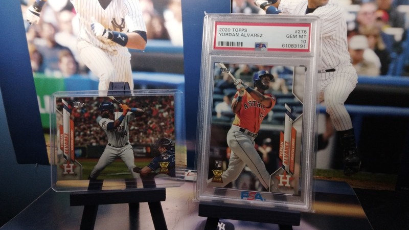 2020 Topps Yordan Alvarez Rookie card#276 PSA 10 + Factory Set Variation Rookie view 1