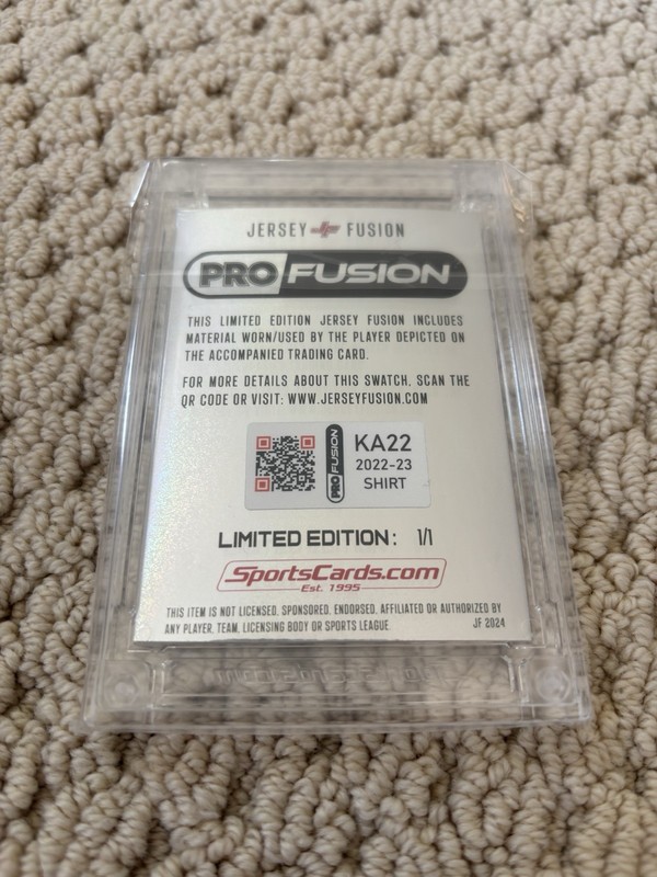 2024 Jersey Fusion Karl Anthony Towns Game Used Logoman Patch 1/1 NY Knicks  view 2
