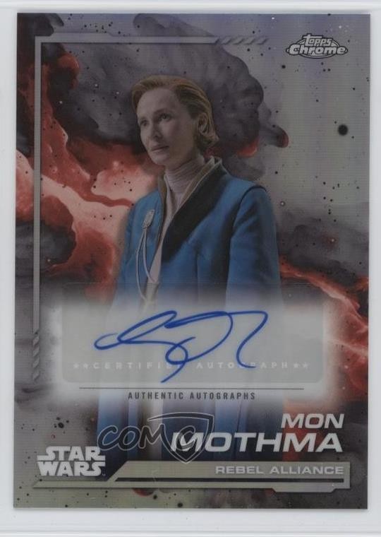 2024 Topps Chrome Star Wars Genevieve O'Reilly as Mon Mothma #AU-GO Auto 16gi