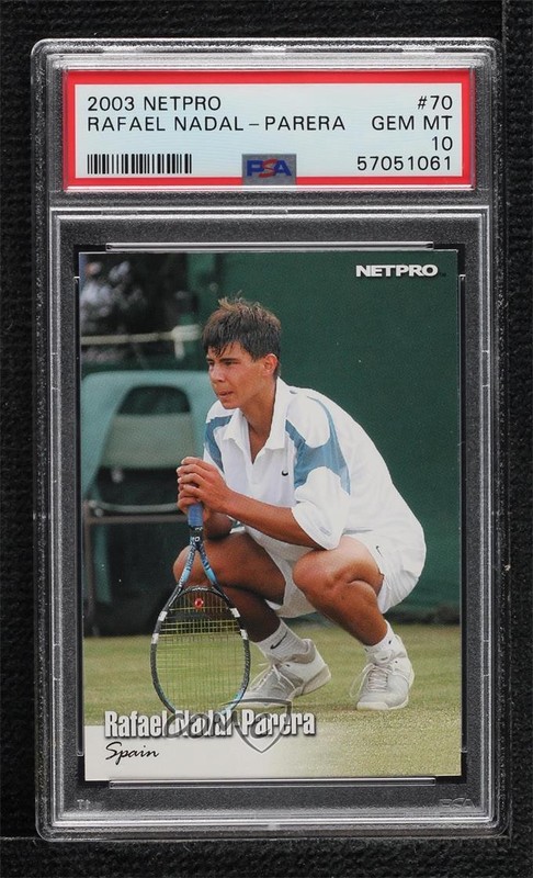2003 NetPro Rafael Nadal #70 PSA 10 GEM MT h8b view 1