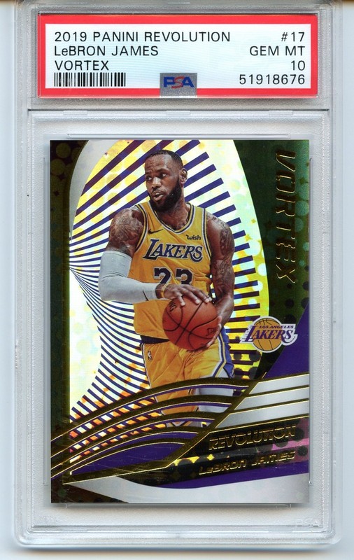 Lebron James 2019 Panini Revolution Vortex #17 Lakers - PSA 10