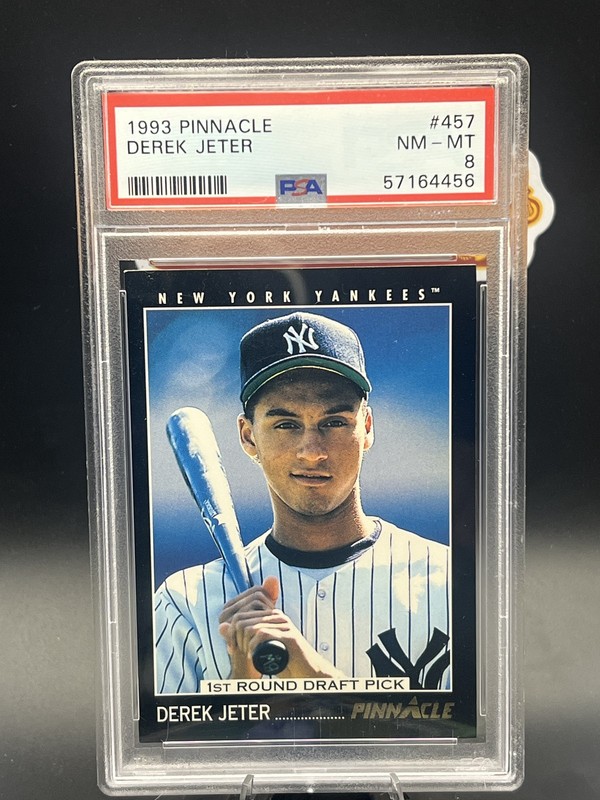 #457 Derek Jeter 1993 Pinnacle Rookie PSA 8 #TheCaptain