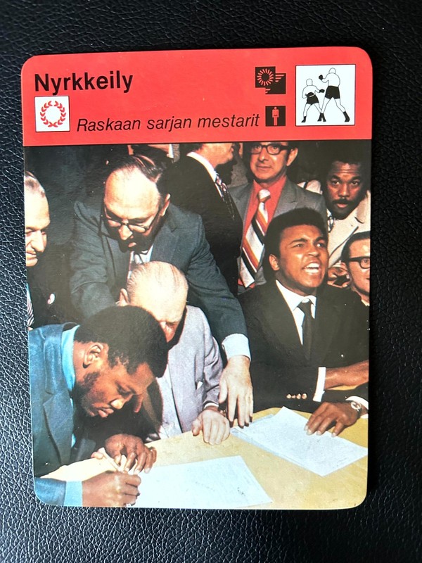 1978 Finnish Sportscaster Muhammad Ali Vintage Boxing #499 Joe Frazier