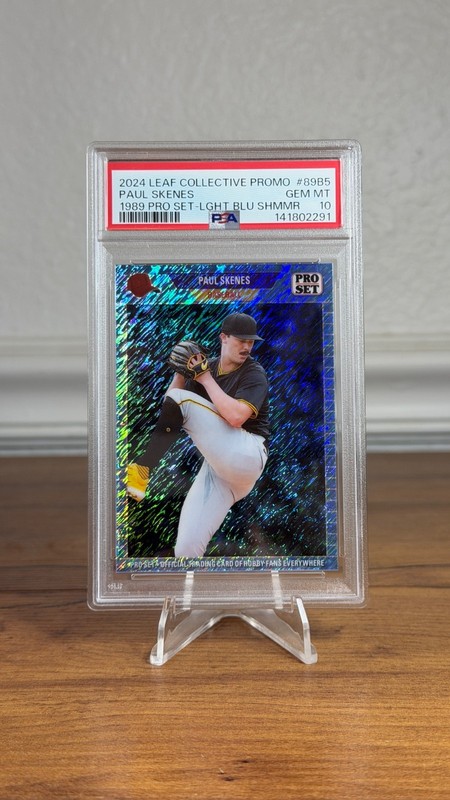 2024 Leaf Collective Promo #89B5 Paul Skenes Pro Set Light BLUE Shimmer PSA 10