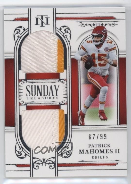 2025 Panini National Treasures Sunday 67/99 Patrick Mahomes II #ST-PMS g7s