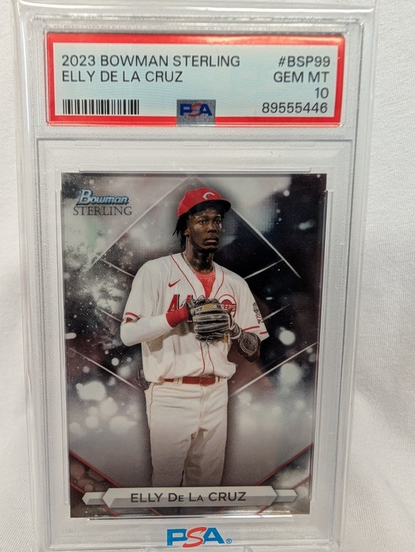 2023 Bowman Sterling Elly De La Cruz #BSP99 RC Cincinnati Reds - PSA GEM MT 10