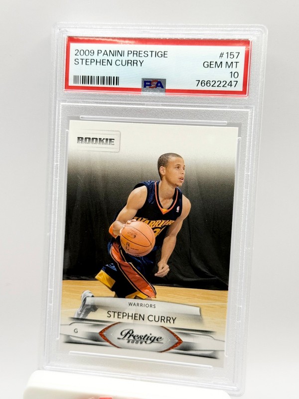 2009-10 Panini Prestige Stephen Curry #157 Rookie RC PSA 10