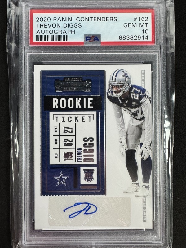 2020 Contenders Trevon Diggs Auto Rookie Ticket PSA 10