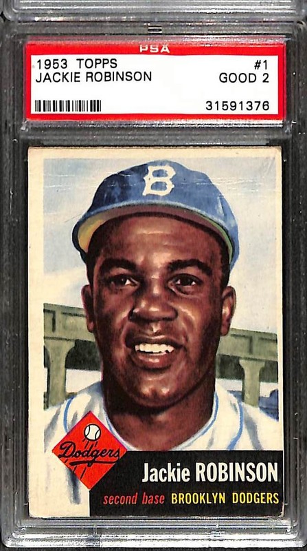 1953 Topps #1 Jackie Robinson PSA 2 Good 31591376 