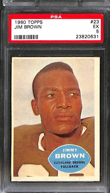 1960 Topps #23 Jim Brown PSA 5 EX 23820631