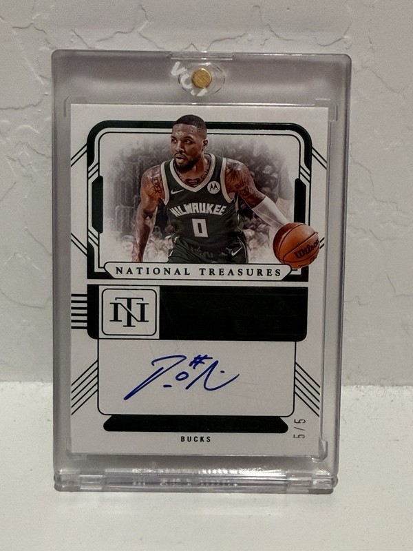 Damian Lillard National Treasures /5 Auto