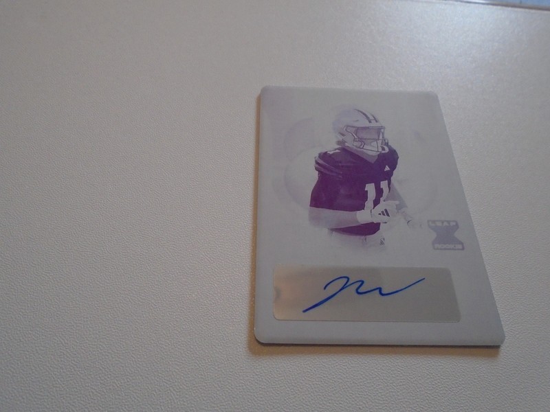 2024 Leaf Trinity Football MAGENTA Plate #1/1 Auto Jalen McMillan BUCS STAR!