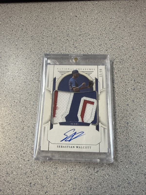2024 Panini National Treasures Prospect Material Auto Sebastian Walcott /99