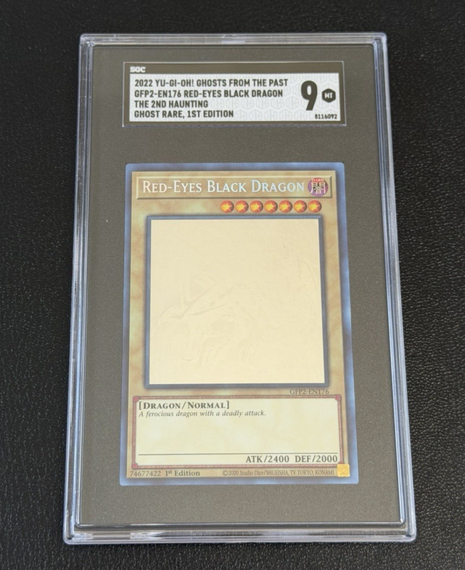 YUGIOH Red-Eyes Black Dragon (Ghost Rare) GFP2-EN176 SGC 9 MINT