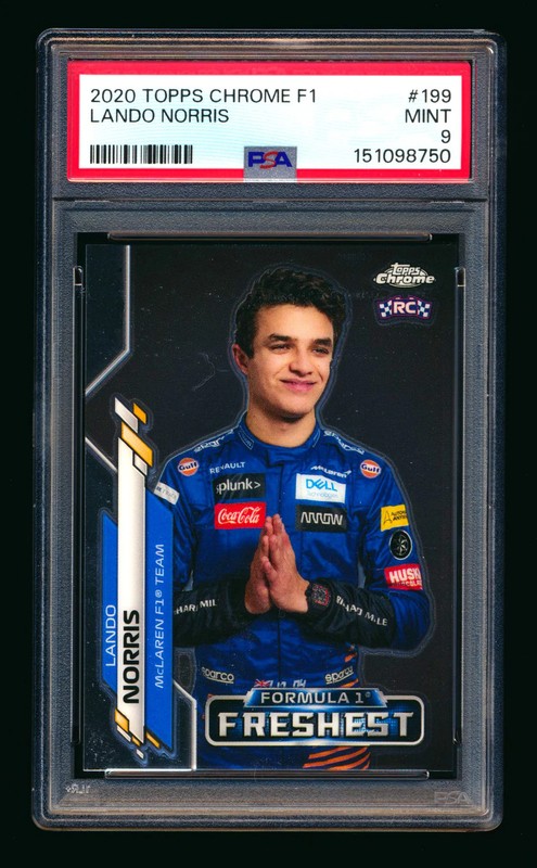 2020 Topps Chrome F1 #199 Lando Norris RC Freshest PSA 9