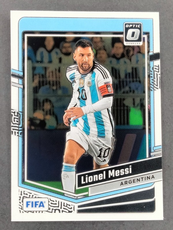 2023-24 Panini Donruss Optic Soccer Lionel Messi Card #1 Argentina World Cup