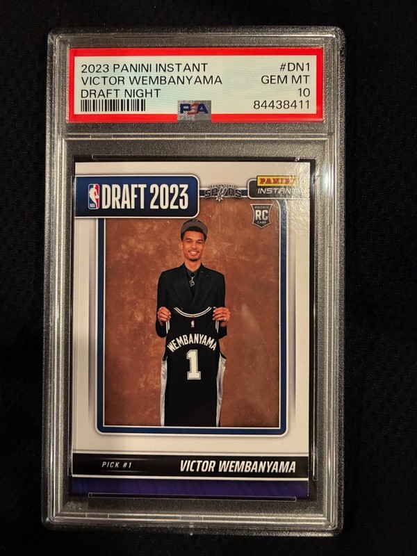 Victor Wembanyama San Antonio Spurs Panini Instant Draft Night RC Rookie PSA 10